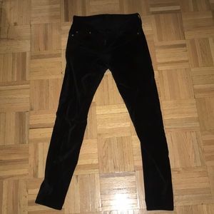 Velvet skinny pants
